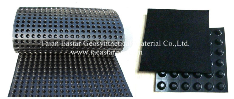 dimpled drainage sheet products taian eastar geosynthetical material drainage sheet